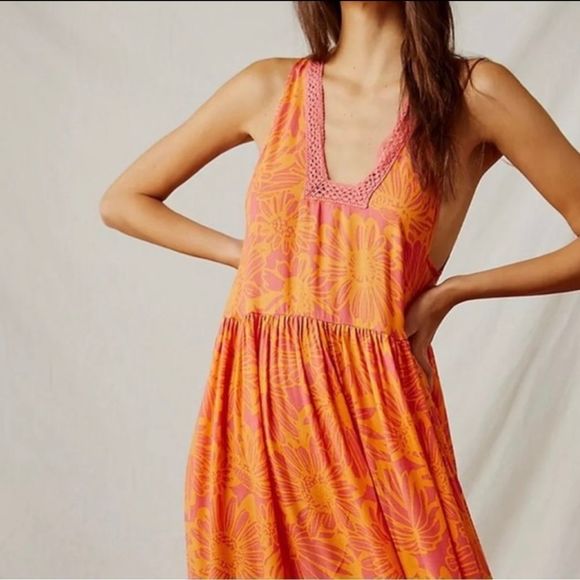 NWT Free People Intimately   Tiers For You maxi dress size M - Picture 5 of 10